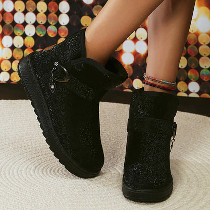 Gioia | Plüsch Stiefel Warm Glitzer Winter