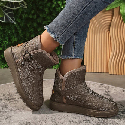 Gioia | Plüsch Stiefel Warm Glitzer Winter