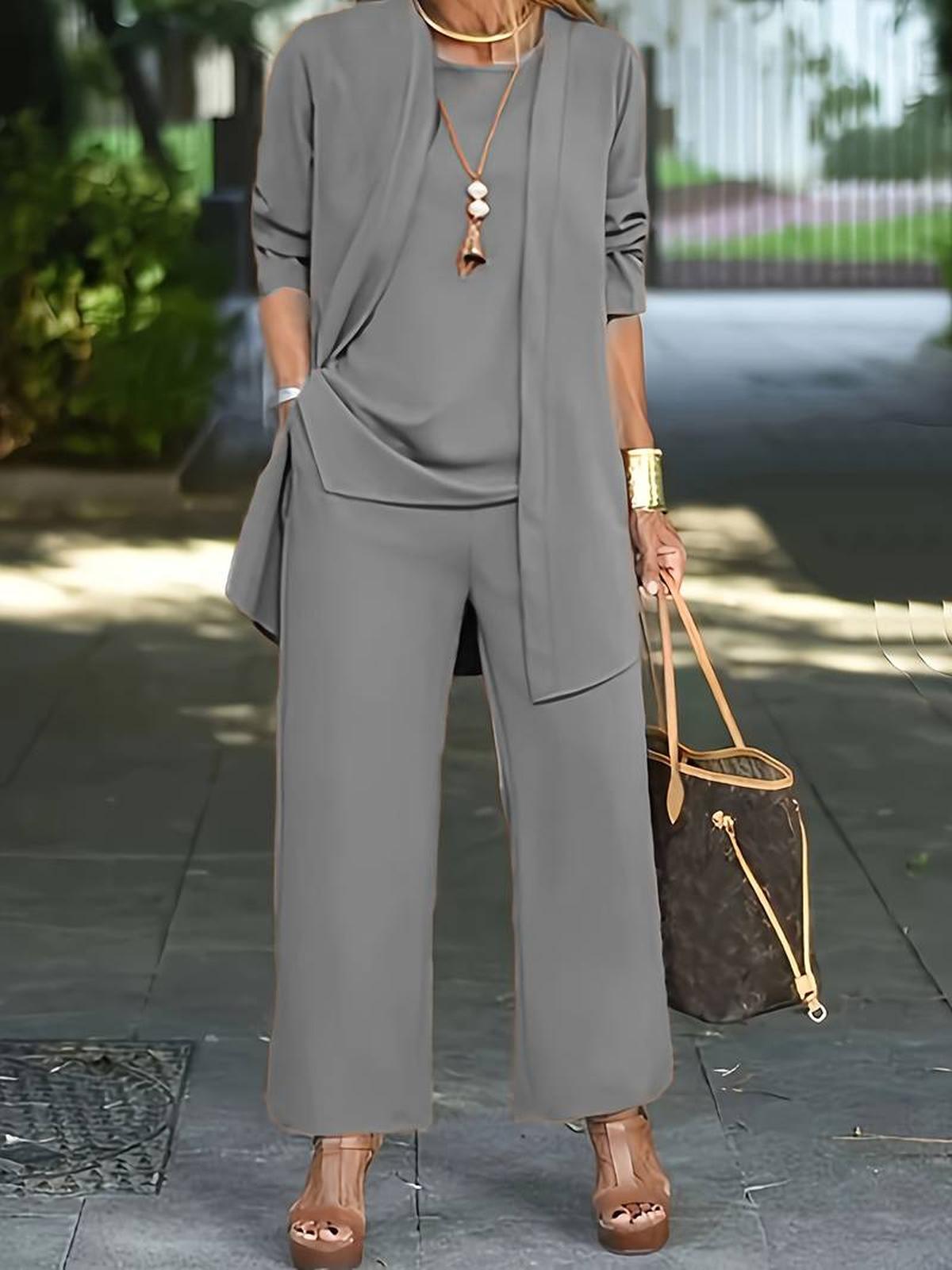 Damen Hosen-Set Bequem Langarm