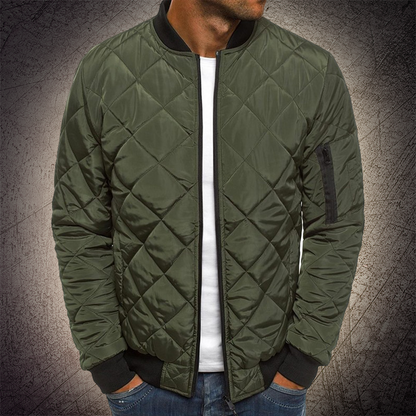 Herren Bomberjacke Diamant Stepp Effekt