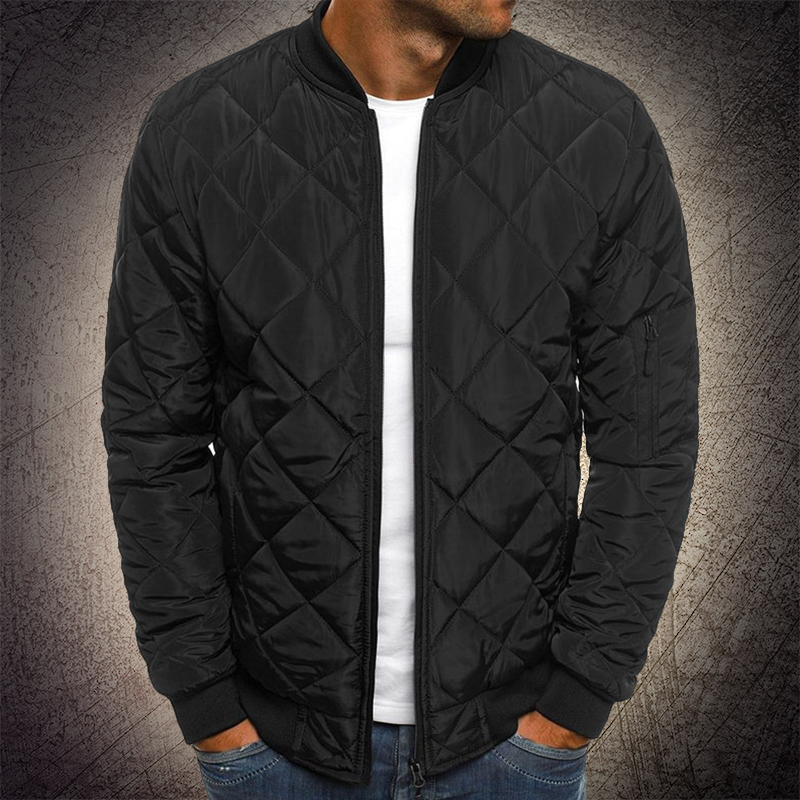 Herren Bomberjacke Diamant Stepp Effekt