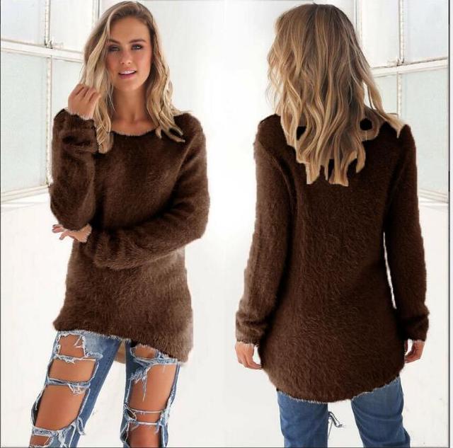 Lässige Damenpullover Oversized Style