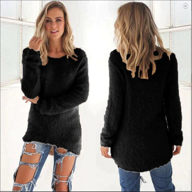 Lässige Damenpullover Oversized Style