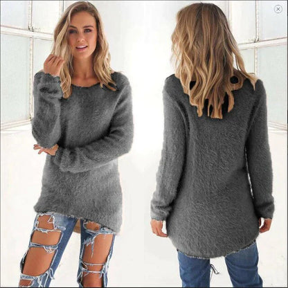 Lässige Damenpullover Oversized Style