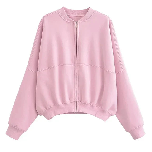Stylische Damenjacke Bomber Style - IdealeKleiden