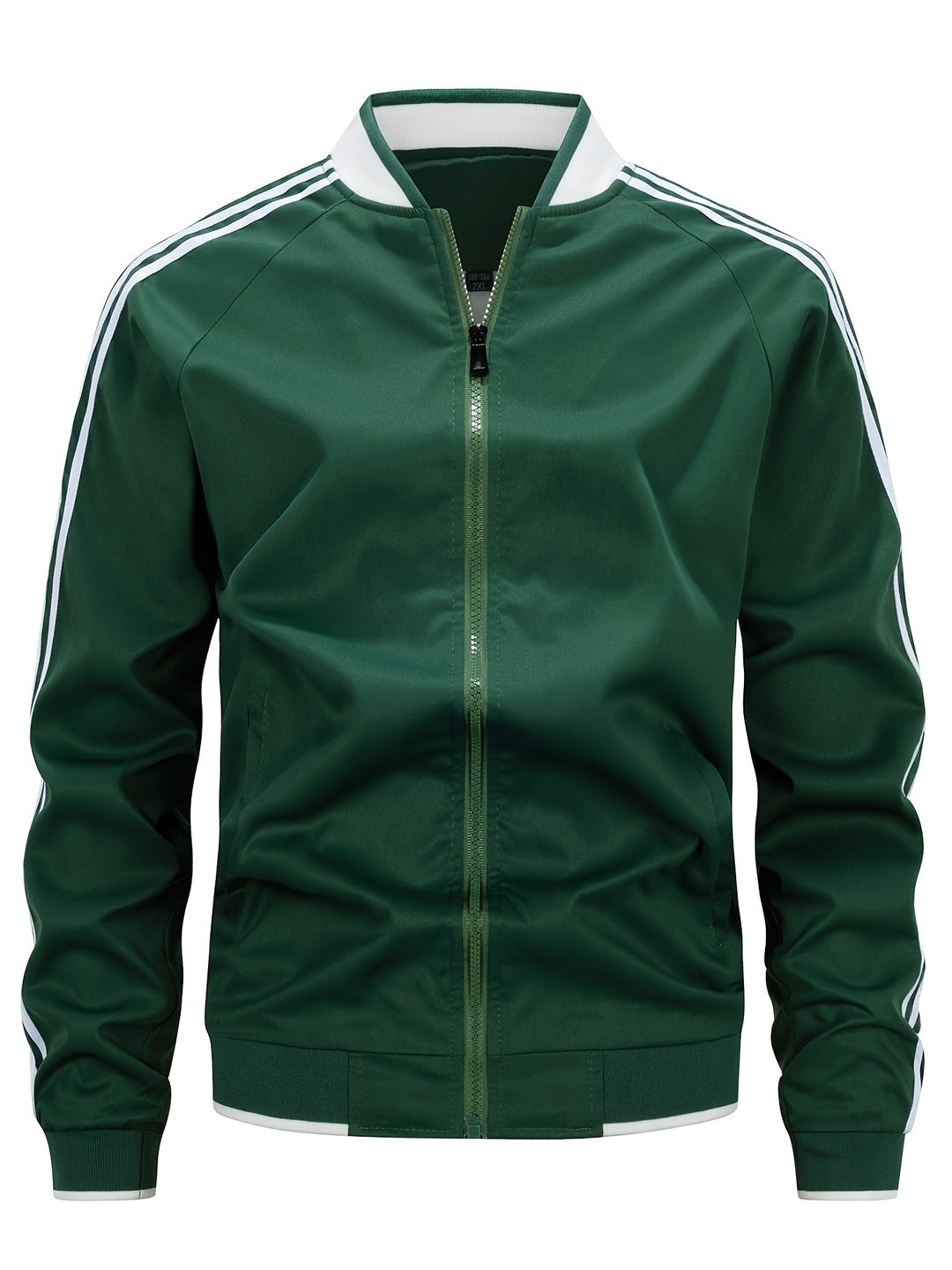 Herren Sportjacke Streifen Reißverschluss