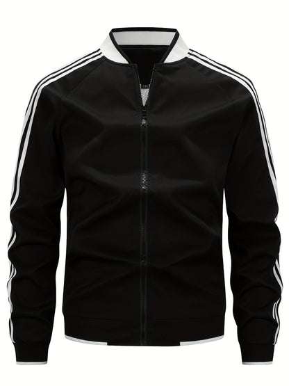 Herren Trainingsjacke Streifen Design