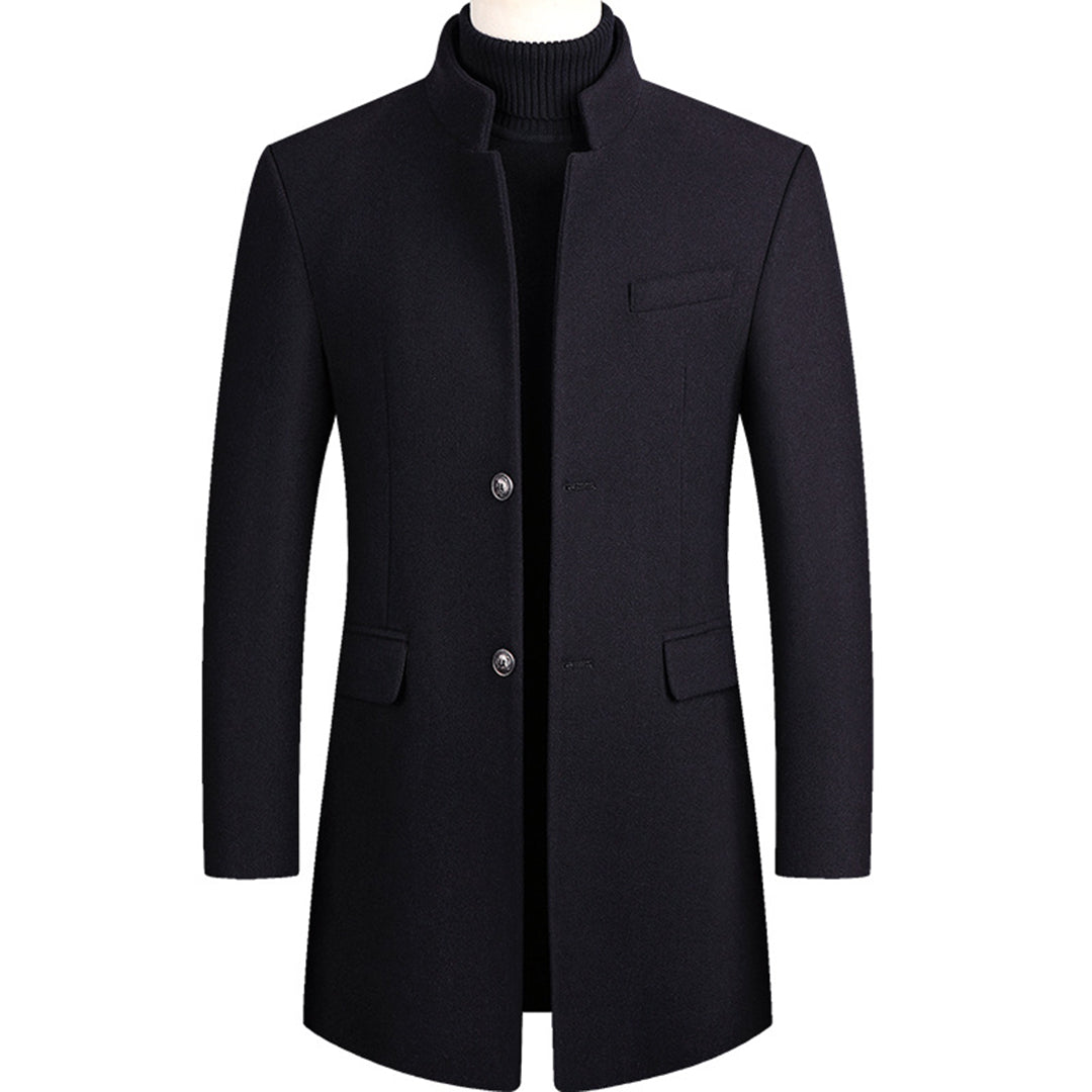 Herren Trenchcoat Mittellang Warm