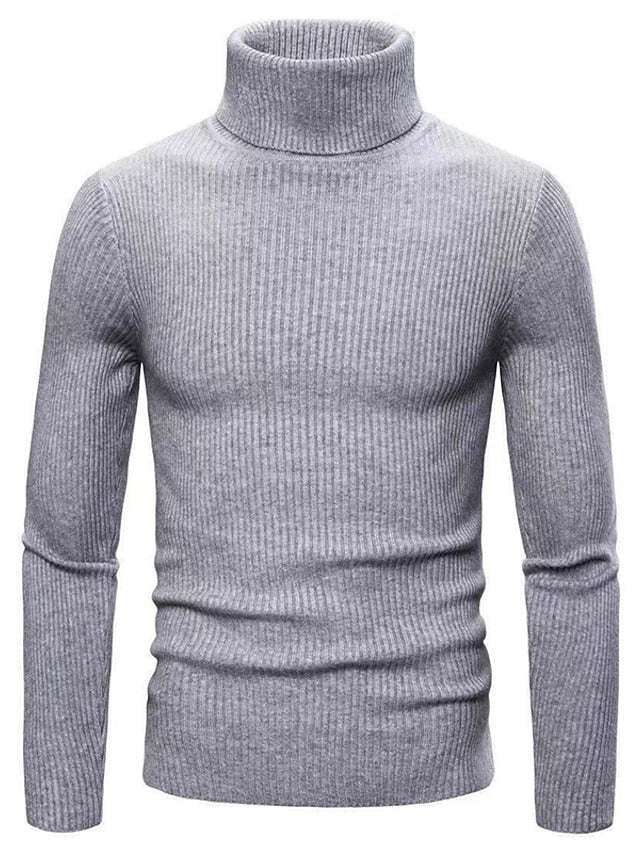 Herren Strickpullover Slim Fit Langarm