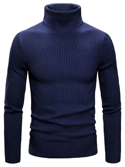 Herren Strickpullover Slim Fit Langarm