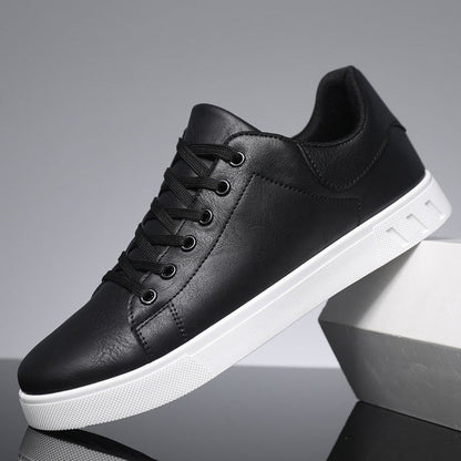 Leder Turnschuhe Bequem Schnürsenkel Herrenschuh