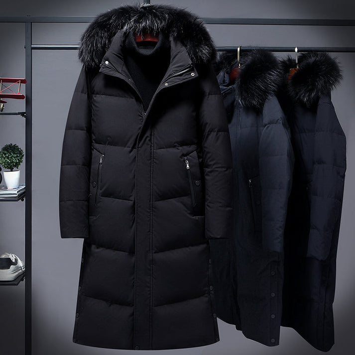 Damen Winterjacke Lang Schwarz Elegante