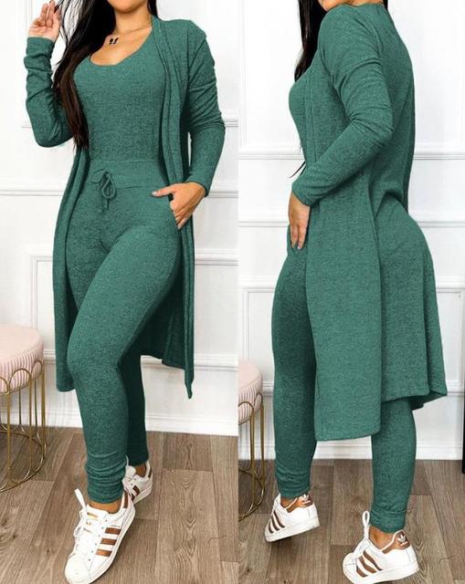 Schlanke Jumpsuit mit Jacke Damen