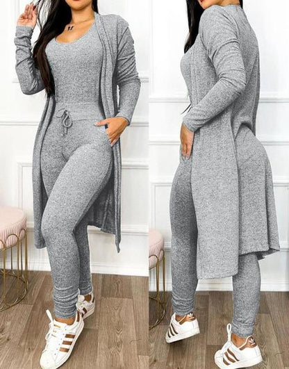 Schlanke Jumpsuit mit Jacke Damen