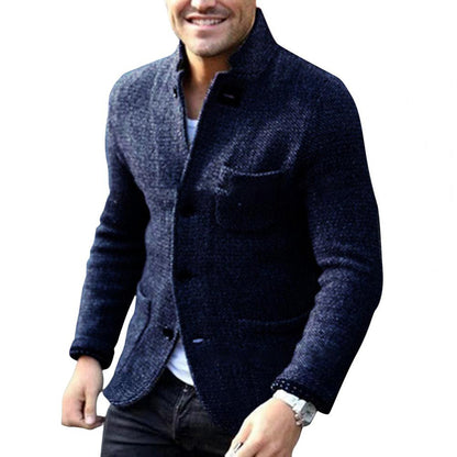 Herren Blazer Einreihig Tweed Style