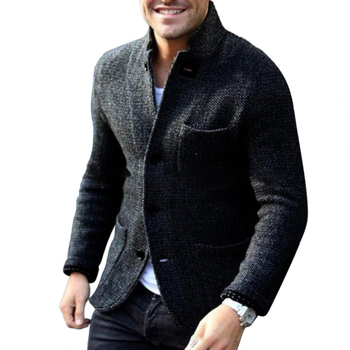 Herren Blazer Einreihig Tweed Style