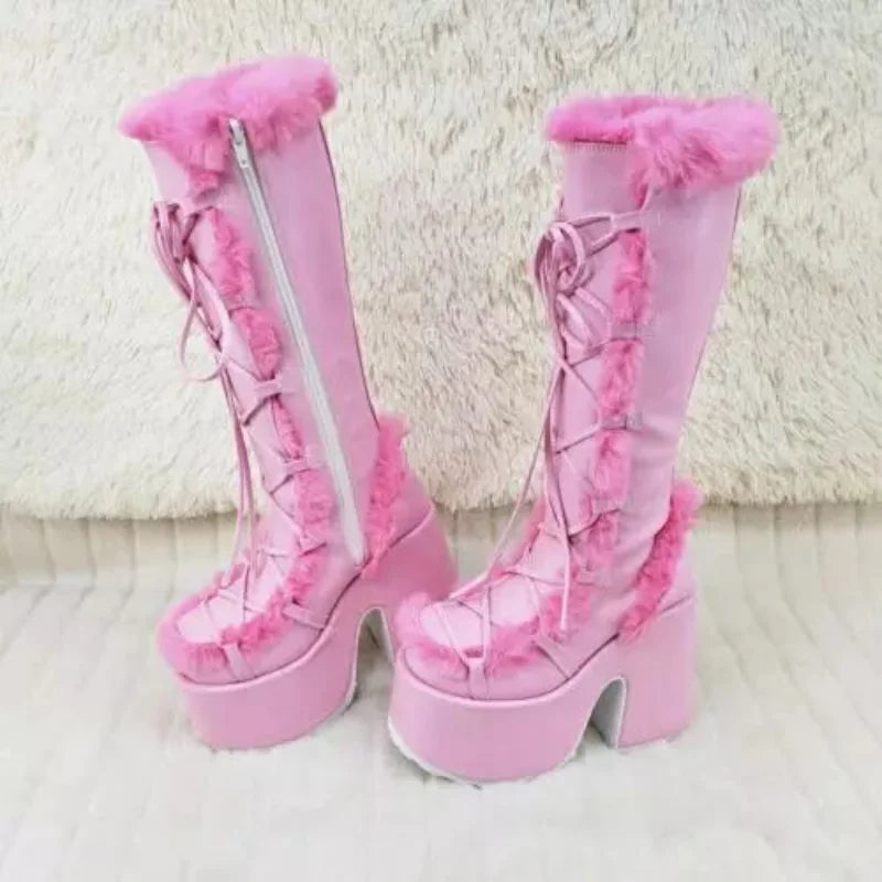 Winterstiefel Frauen Schnee Plattform Boots