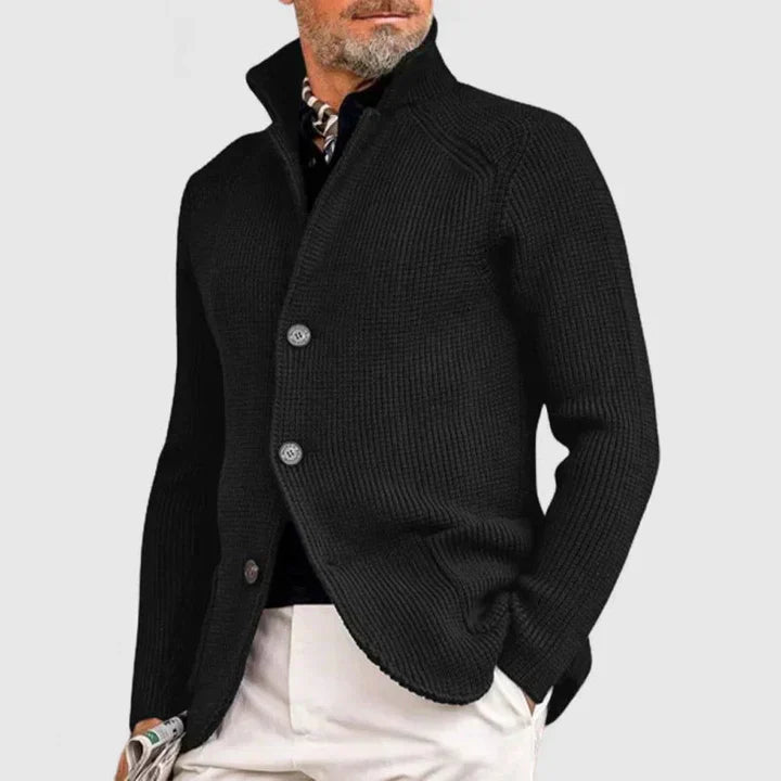 Herren Cardigan Modern Knopfverschluss