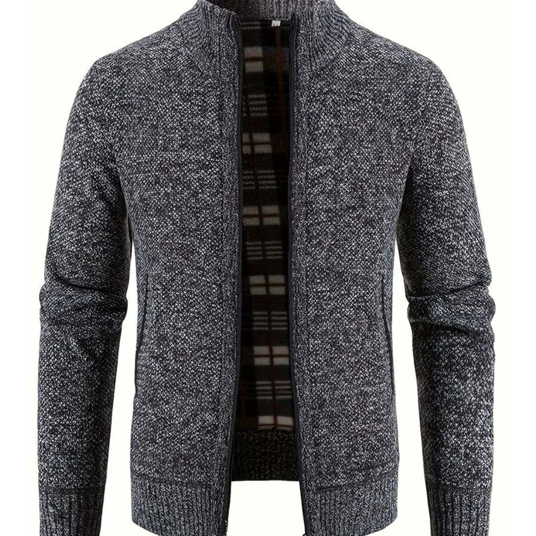 Herren Strickweste Offen Modern