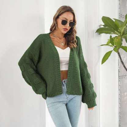 Komfortable Langarm-Cardigan Damen - IdealeKleiden
