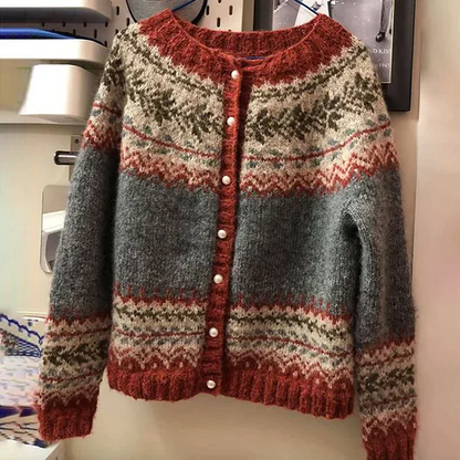 Vintage Cardigan Damen Strick Design
