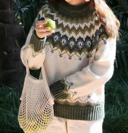 Gemütlicher Winterpullover Nordisch Stricken