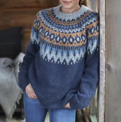 Gemütlicher Winterpullover Nordisch Stricken