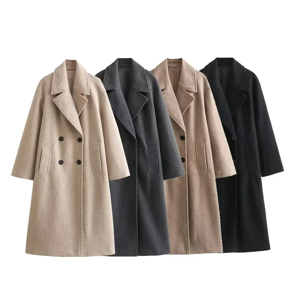 Elegante Damen Winterjacke Lang Modisch Warm - IdealeKleiden