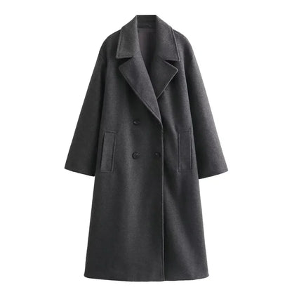 Elegante Damen Winterjacke Lang Modisch Warm