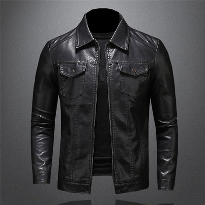 Stilvolle Lederjacke Herren Premium Qualität