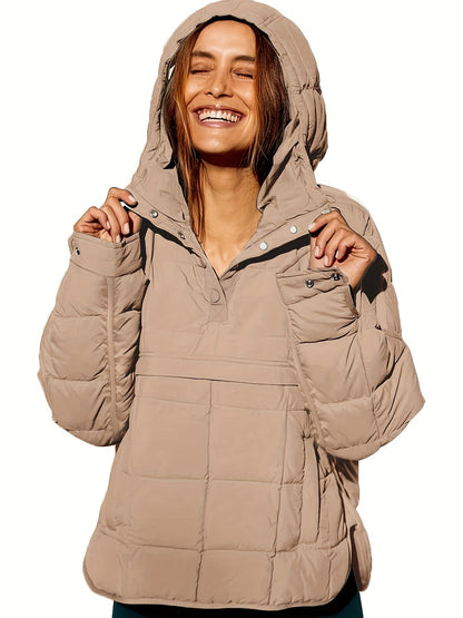 Kapuzenmantel Damen Warm Modern Stylish