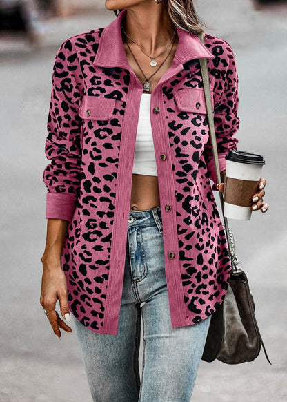 Damen Übergangsjacke Leoprint Stylish