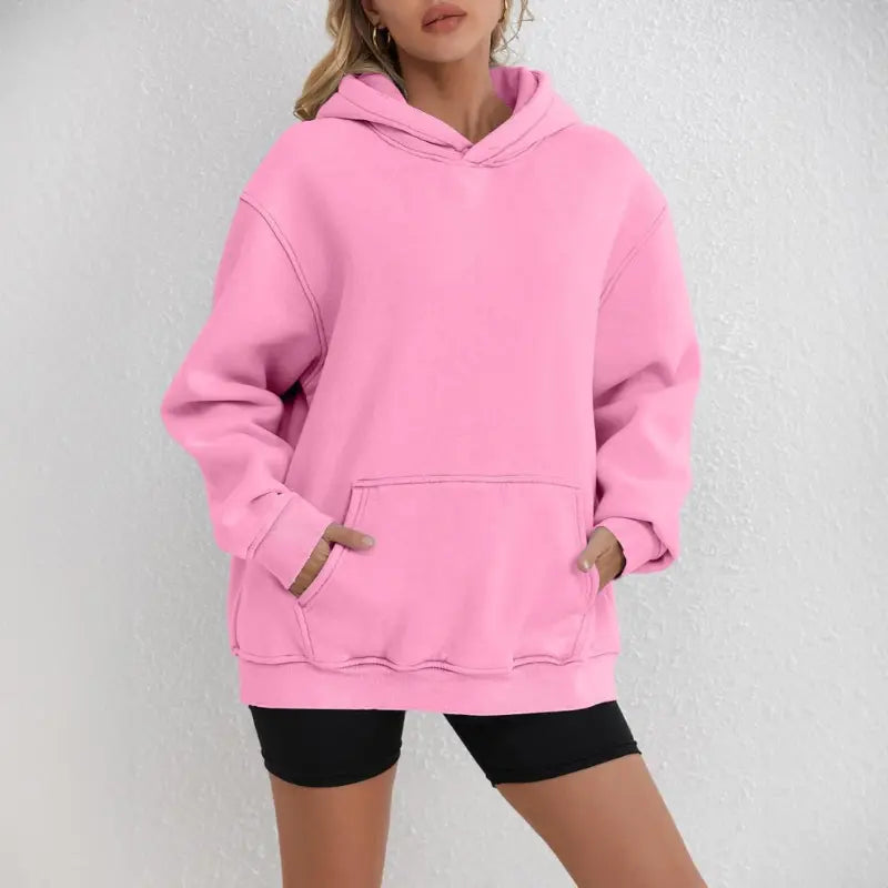 Modische Hoodie mit Raglan Ärmeln und Känguru Tasche