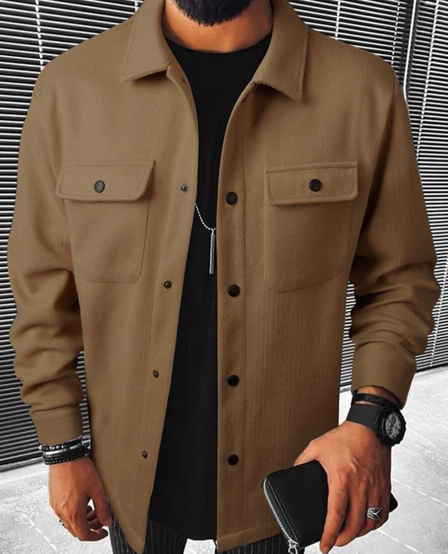 Herren Überhemd Warm Flanell