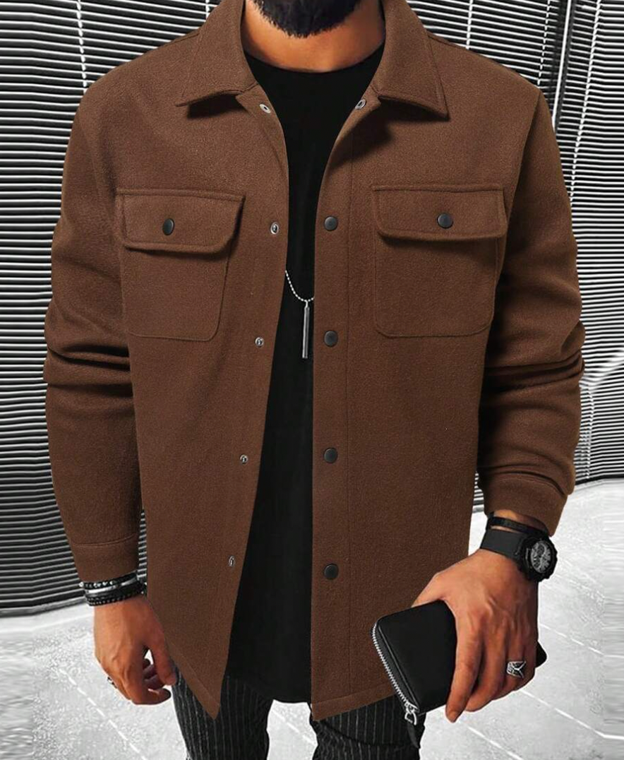 Herren Überhemd Warm Flanell