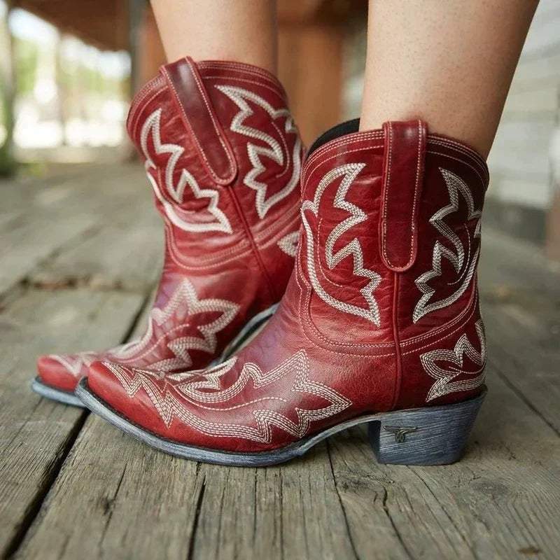 Western Stiefel Leder Cowboy Design