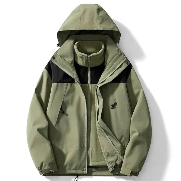 Wintermantel Unisex mit Kapuze und Fleece-Innenfutter - IdealeKleiden