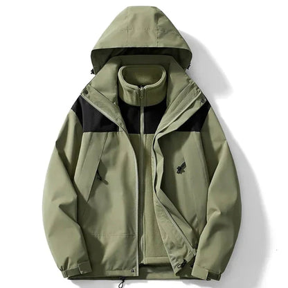 Wintermantel Unisex mit Kapuze und Fleece-Innenfutter - IdealeKleiden