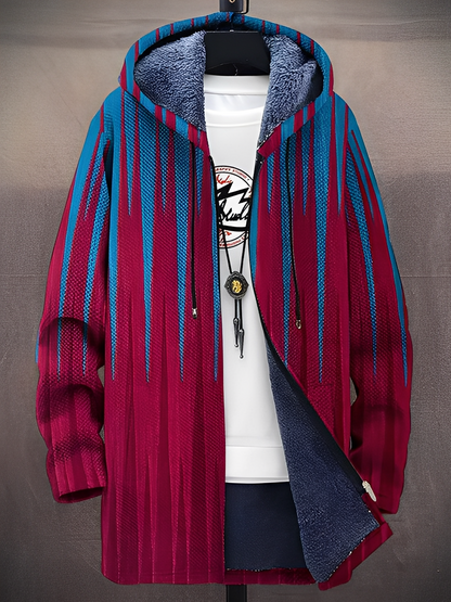 Stilvolle Jacke mit Kapuze für Männer Modern Bedruckt