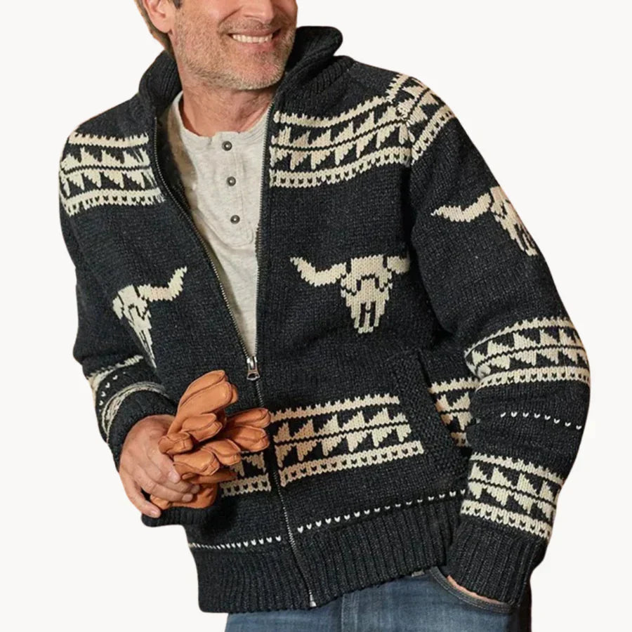 Herren Pulloverjacke Robust Modern Design