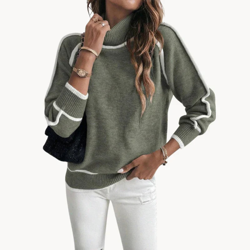 Damenschal Pullover Warm Gefüttert Elegent