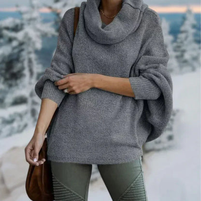 Eleganter Damen Pullover Schildkrötenmuster