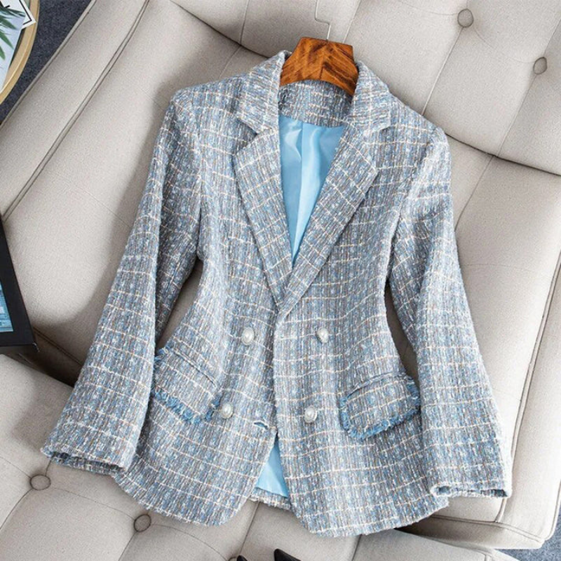 Eleganter Damen Blazer Tweed Stil