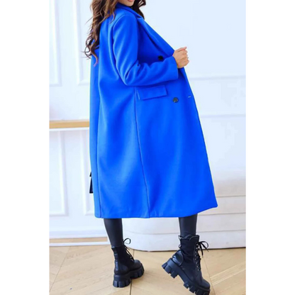 Eleganter Langmantel Oversized Wollmantel Klassisch