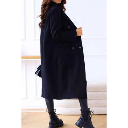 Eleganter Langmantel Oversized Wollmantel Klassisch