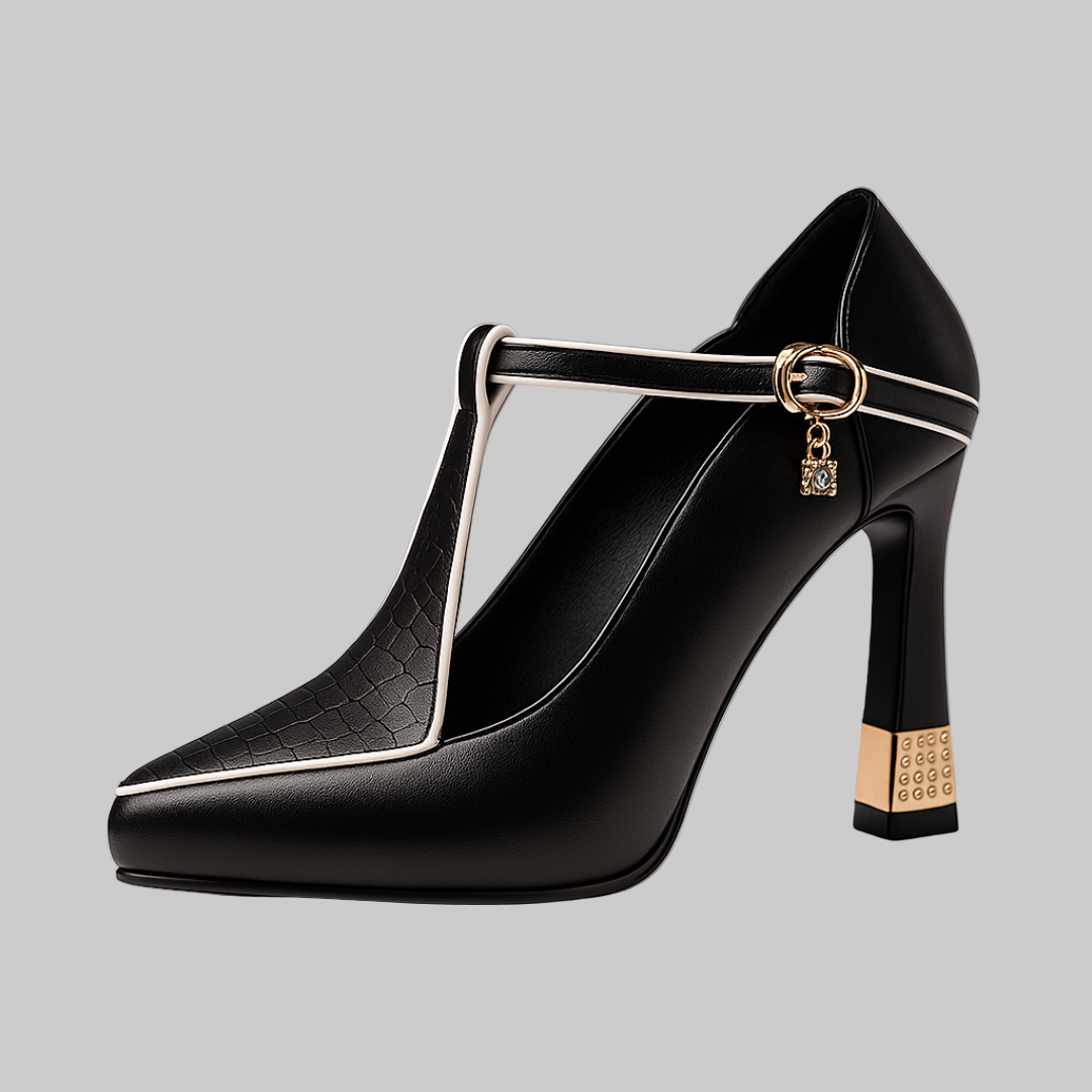 Elegante Damen High Heels mit Spitze - IdealeKleiden