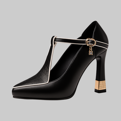 Elegante Damen High Heels mit Spitze - IdealeKleiden