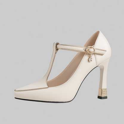 Elegante Damen High Heels mit Spitze
