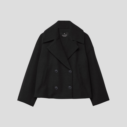 Doppelreihiger Kurzmantel Elegant Damen