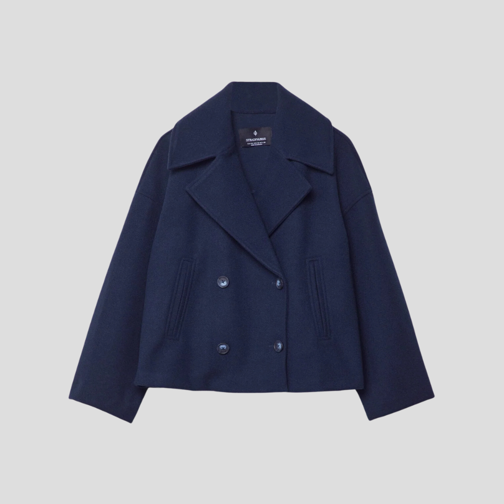 Doppelreihiger Kurzmantel Elegant Damen
